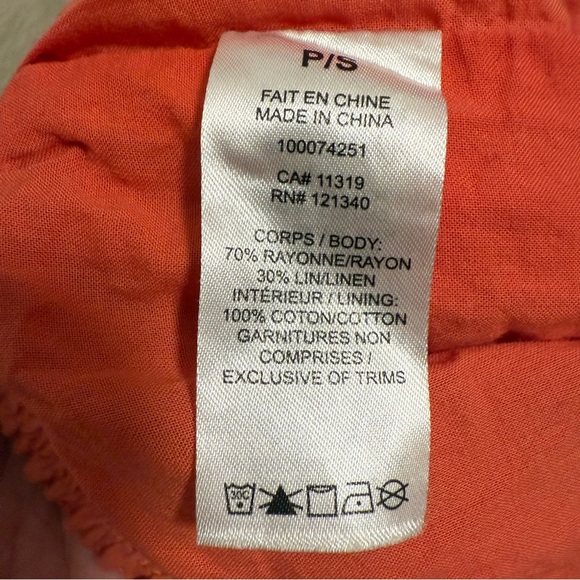 Dynamite Heidi Wide Leg Linen Pull-On Pants in pink - Picture 7 of 9